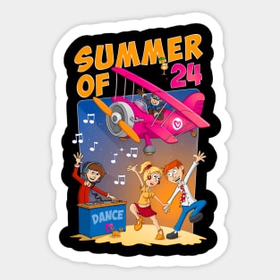 The Summer Of 2024 - ny And Colourful Illustration Sticker